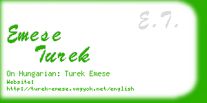 emese turek business card